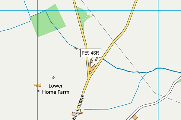 PE9 4SR map - OS VectorMap District (Ordnance Survey)