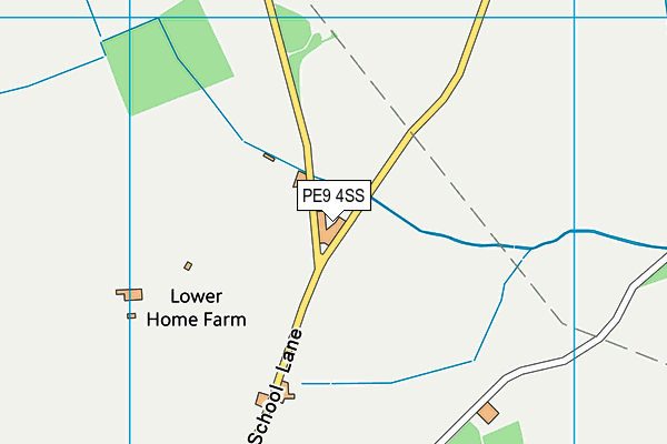 PE9 4SS map - OS VectorMap District (Ordnance Survey)