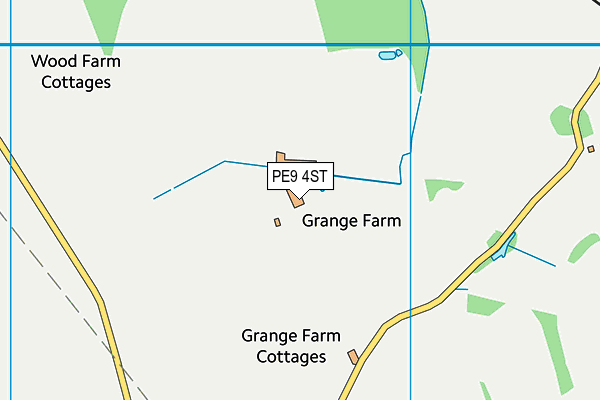 PE9 4ST map - OS VectorMap District (Ordnance Survey)