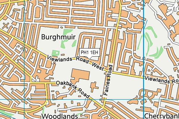 PH1 1EH map - OS VectorMap District (Ordnance Survey)