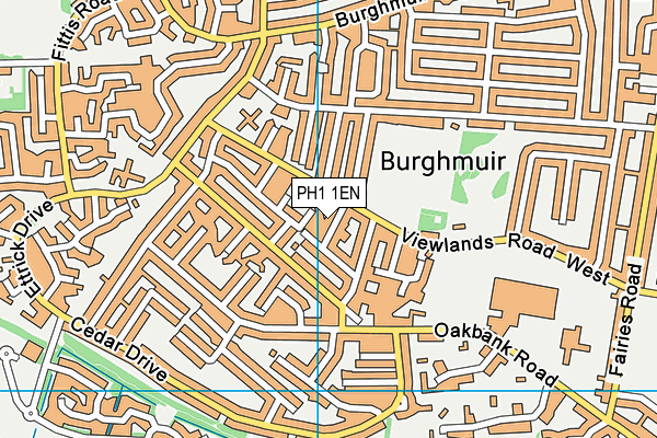 PH1 1EN map - OS VectorMap District (Ordnance Survey)