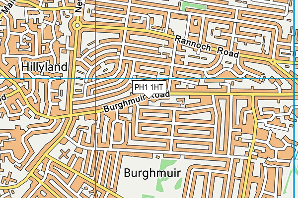 PH1 1HT map - OS VectorMap District (Ordnance Survey)