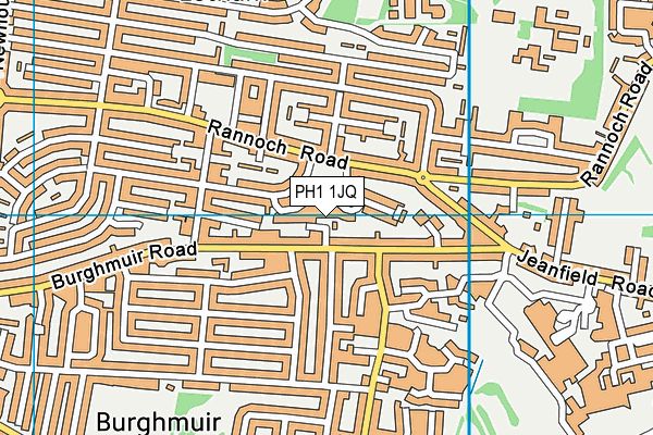 PH1 1JQ map - OS VectorMap District (Ordnance Survey)