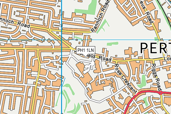 PH1 1LN map - OS VectorMap District (Ordnance Survey)