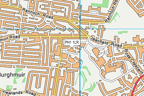 PH1 1LR map - OS VectorMap District (Ordnance Survey)