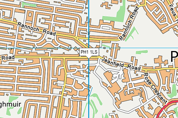 PH1 1LS map - OS VectorMap District (Ordnance Survey)