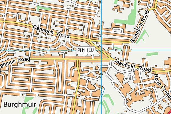 PH1 1LU map - OS VectorMap District (Ordnance Survey)