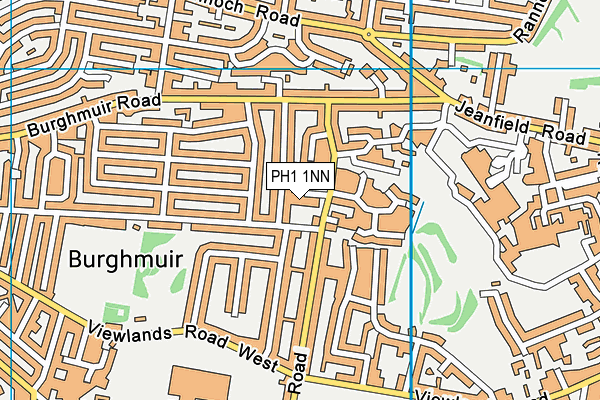 PH1 1NN map - OS VectorMap District (Ordnance Survey)