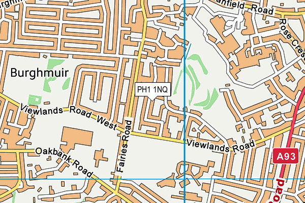 PH1 1NQ map - OS VectorMap District (Ordnance Survey)