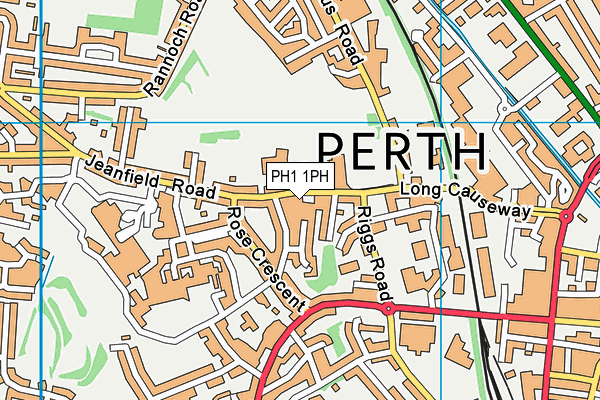 PH1 1PH map - OS VectorMap District (Ordnance Survey)