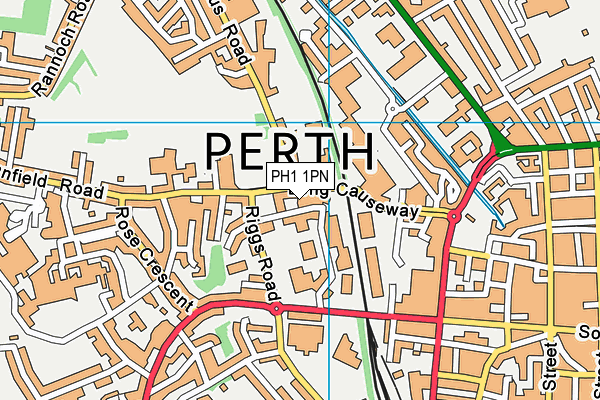 PH1 1PN map - OS VectorMap District (Ordnance Survey)