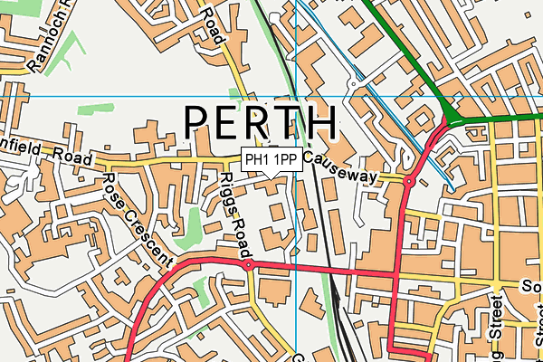 PH1 1PP map - OS VectorMap District (Ordnance Survey)