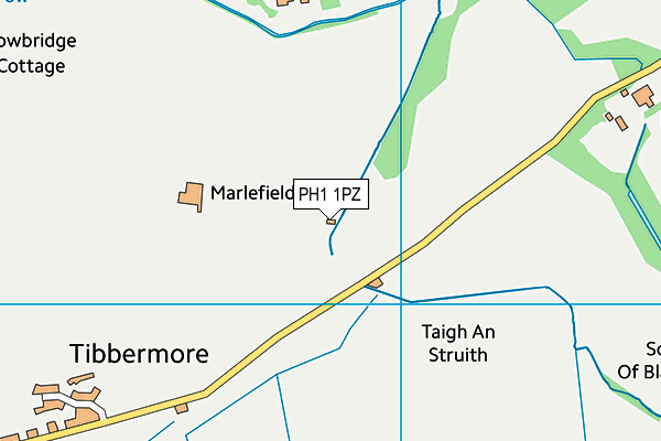 PH1 1PZ map - OS VectorMap District (Ordnance Survey)