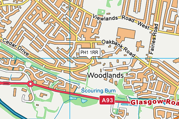 PH1 1RR map - OS VectorMap District (Ordnance Survey)