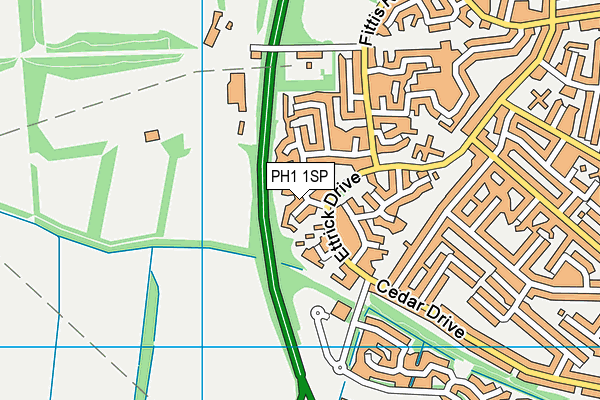 PH1 1SP map - OS VectorMap District (Ordnance Survey)