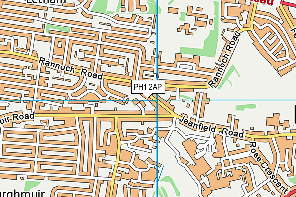 PH1 2AP map - OS VectorMap District (Ordnance Survey)