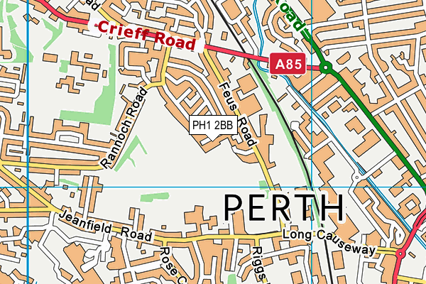 PH1 2BB map - OS VectorMap District (Ordnance Survey)