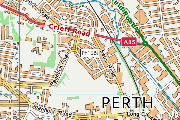 PH1 2BJ map - OS VectorMap District (Ordnance Survey)