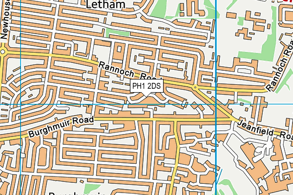 PH1 2DS map - OS VectorMap District (Ordnance Survey)