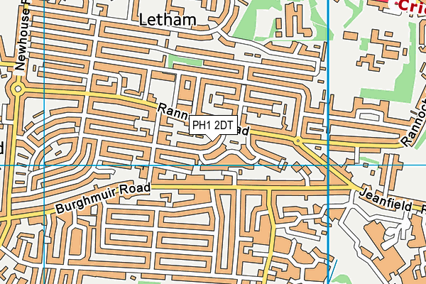 PH1 2DT map - OS VectorMap District (Ordnance Survey)
