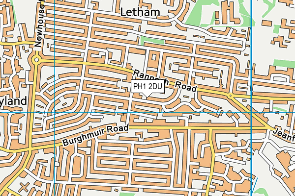 PH1 2DU map - OS VectorMap District (Ordnance Survey)