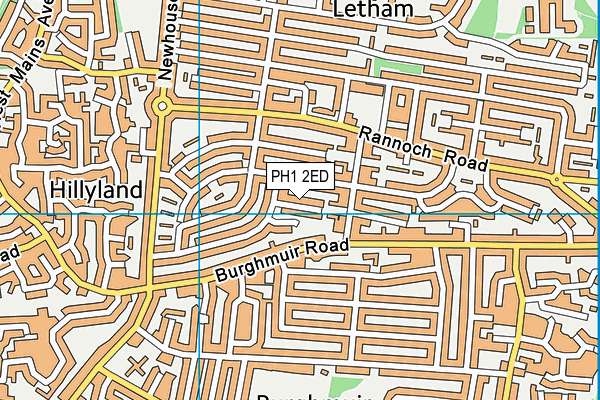 PH1 2ED map - OS VectorMap District (Ordnance Survey)