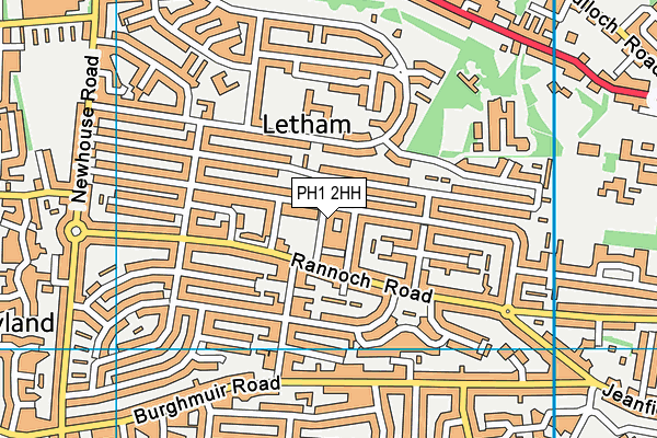 PH1 2HH map - OS VectorMap District (Ordnance Survey)