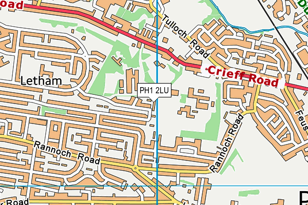 PH1 2LU map - OS VectorMap District (Ordnance Survey)