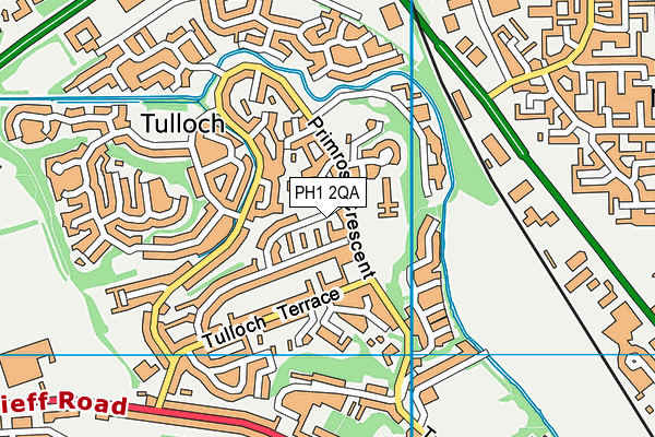 PH1 2QA map - OS VectorMap District (Ordnance Survey)