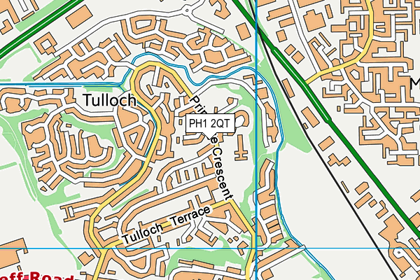 PH1 2QT map - OS VectorMap District (Ordnance Survey)