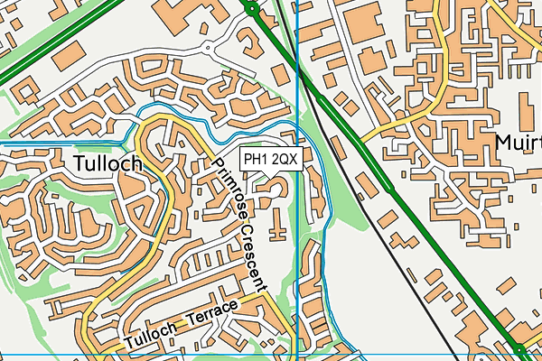 PH1 2QX map - OS VectorMap District (Ordnance Survey)