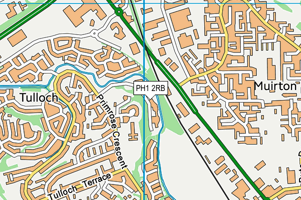 PH1 2RB map - OS VectorMap District (Ordnance Survey)