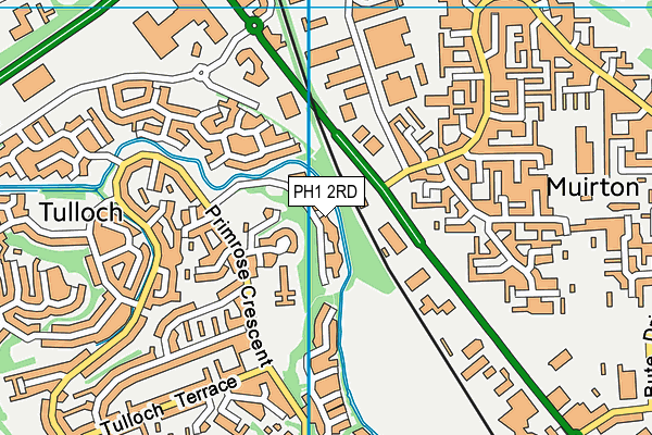 PH1 2RD map - OS VectorMap District (Ordnance Survey)