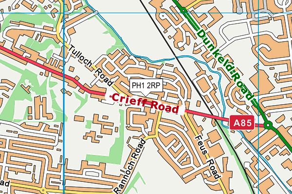 PH1 2RP map - OS VectorMap District (Ordnance Survey)