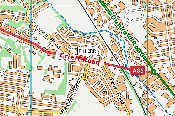 PH1 2RR map - OS VectorMap District (Ordnance Survey)