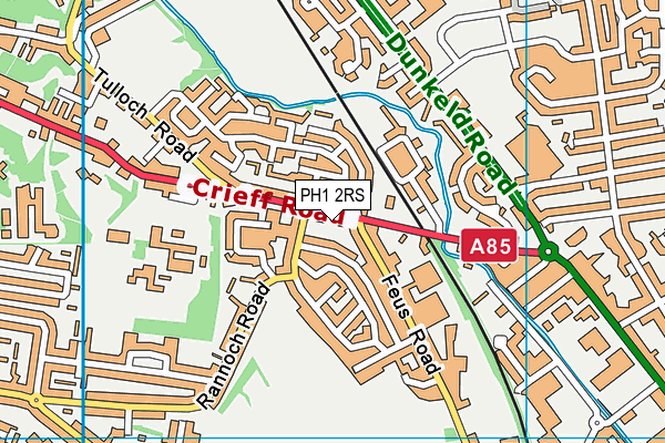 PH1 2RS map - OS VectorMap District (Ordnance Survey)