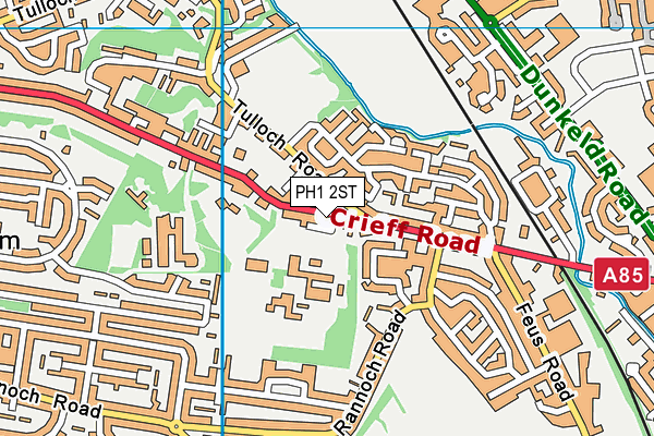 PH1 2ST map - OS VectorMap District (Ordnance Survey)