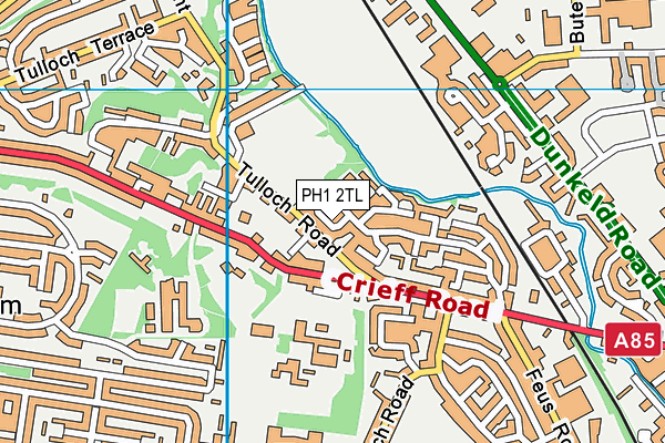 PH1 2TL map - OS VectorMap District (Ordnance Survey)