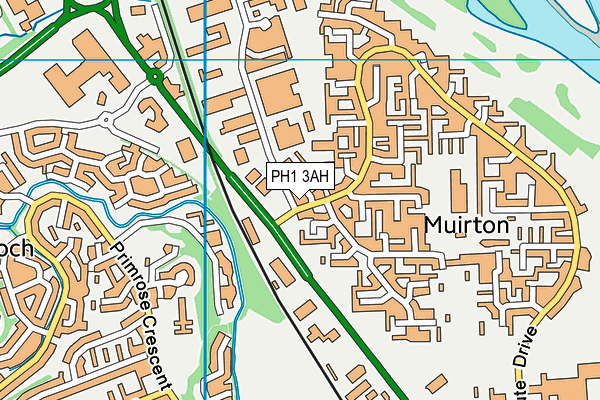 PH1 3AH map - OS VectorMap District (Ordnance Survey)