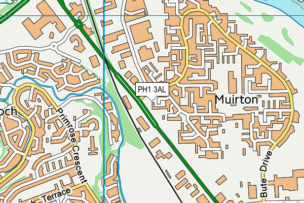 PH1 3AL map - OS VectorMap District (Ordnance Survey)