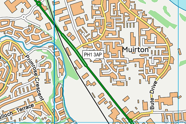 PH1 3AP map - OS VectorMap District (Ordnance Survey)