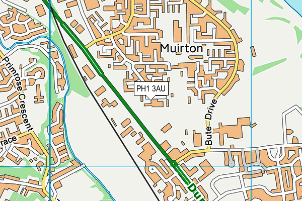 PH1 3AU map - OS VectorMap District (Ordnance Survey)