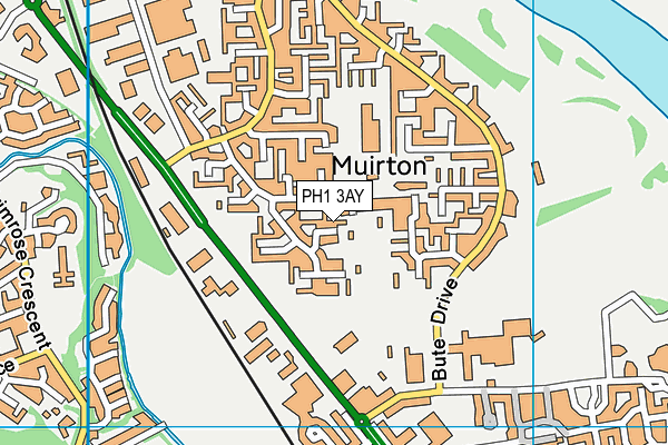 PH1 3AY map - OS VectorMap District (Ordnance Survey)