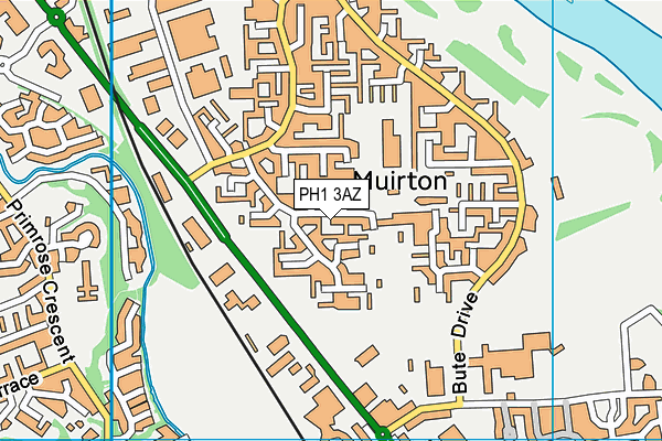 PH1 3AZ map - OS VectorMap District (Ordnance Survey)