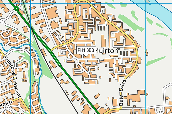 PH1 3BB map - OS VectorMap District (Ordnance Survey)