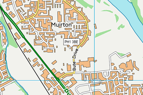 PH1 3BE map - OS VectorMap District (Ordnance Survey)