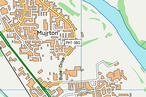 PH1 3BG map - OS VectorMap District (Ordnance Survey)