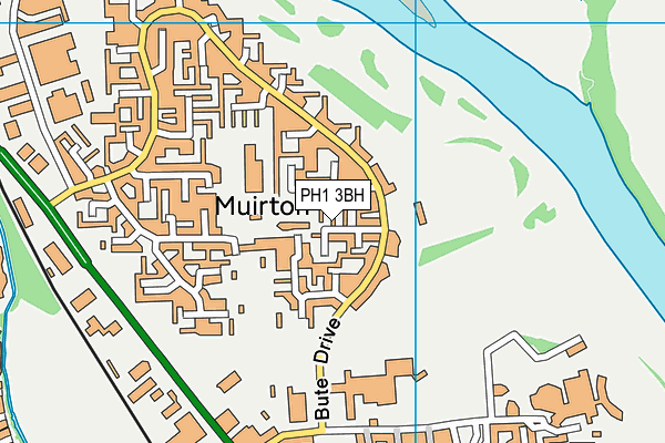 PH1 3BH map - OS VectorMap District (Ordnance Survey)