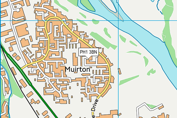 PH1 3BN map - OS VectorMap District (Ordnance Survey)