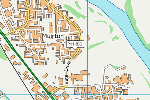 PH1 3BQ map - OS VectorMap District (Ordnance Survey)